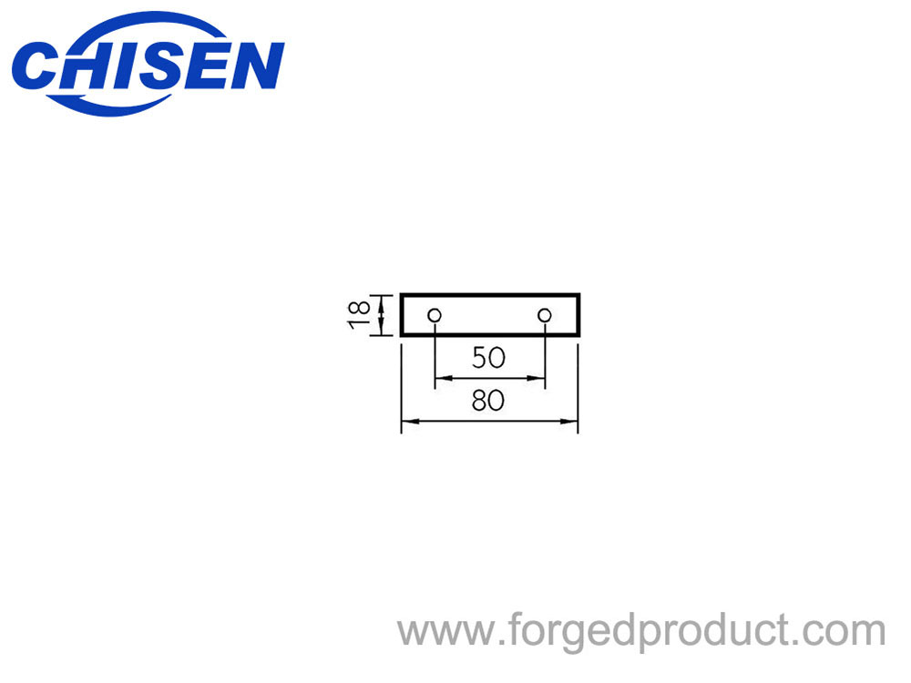 Hinge Plate 657, 50mm, Diagram