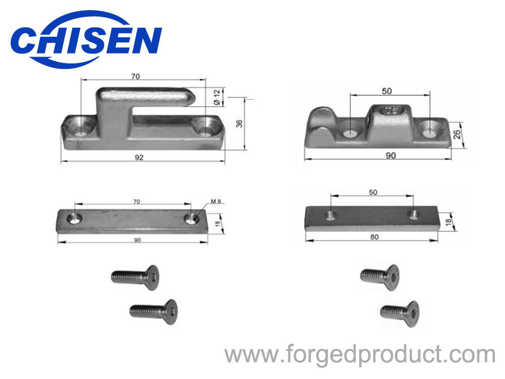 Removable Sideboard Hinge Kit TIR, Drop Forged