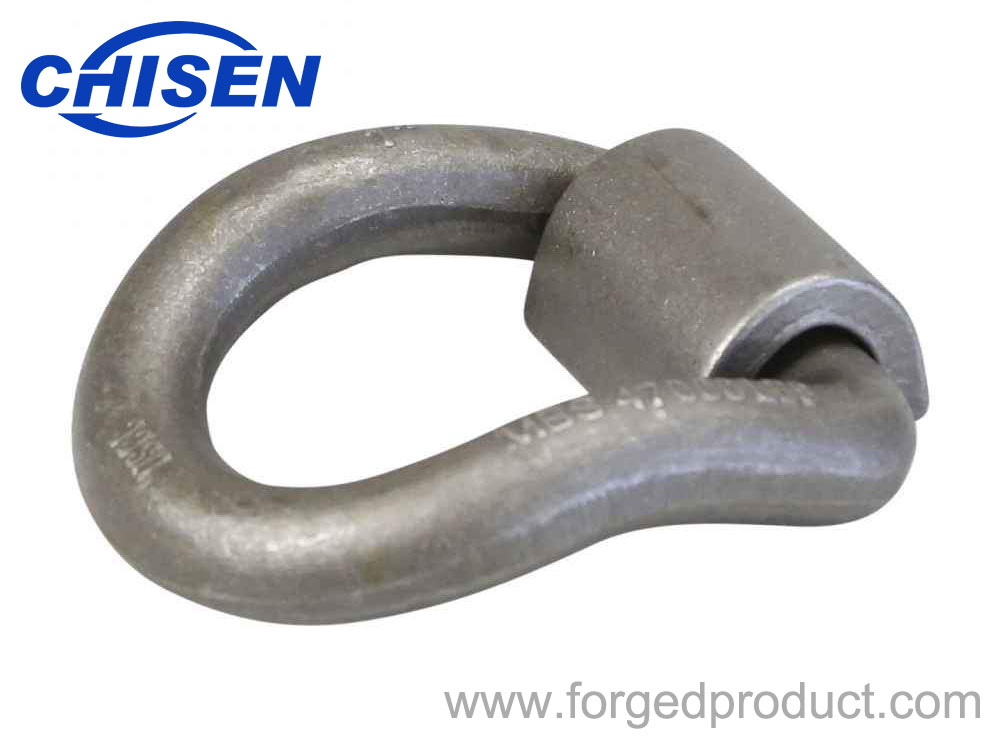 1 Heavy Duty Weld-On Forged D Shaped Lashing Ring - 47,000 Lbs