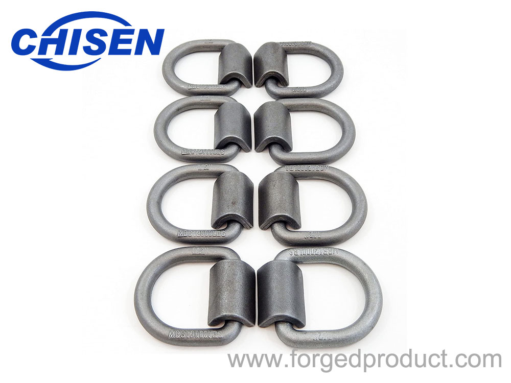 Forged D Lashing Ring with Mounting