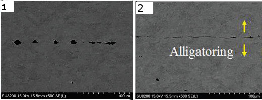 Alligatoring Process