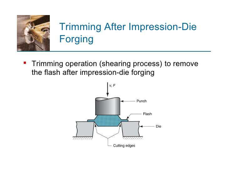 Trimming After Impression Die Forging
